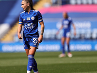 Hannah Cain of Leicester City   during the FA Women's Championship match between Leicester City and Charlton Athletic at the King Power Stad...