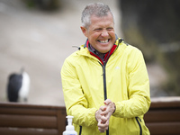 Scottish Liberal Democrat leader Willie Rennie visits Edinburgh Zoo on May 3, 2021 in Edinburgh, Scotland. As he continues to campaign for t...