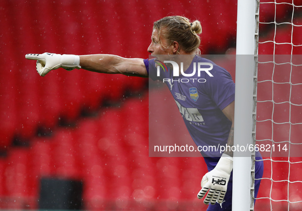 Chris Haigh of Concord Rangers  during  The 2019/2020 Buildbase FA Trophy Final between Concord Rangers and Harrogate Town at Wembley Stadiu...