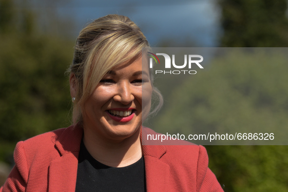 Michelle O'Neill, Northern Ireland Deputy First Minister, visits Roddy McCorley Society to turn the first Sod on a new Museum - Roddy McCorl...