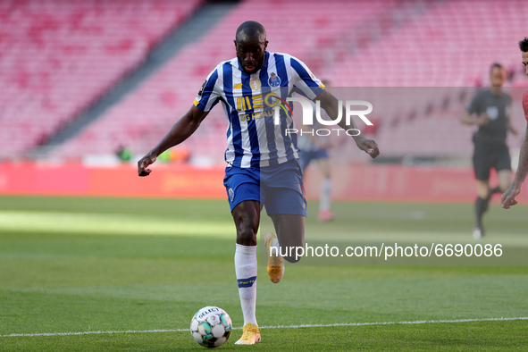 Moussa Marega of FC Porto in action during the Portuguese League football match between SL Benfica and FC Porto at the Luz stadium in Lisbon...