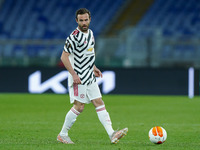 Juan Mata of Manchester United during the UEFA Europa League Semi-Final match between AS Roma and Manchester United at Stadio Olimpico, Rome...