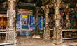 Interior of the Maniyarpathy Murugan Temple in Jaffna, Sri Lanka. 