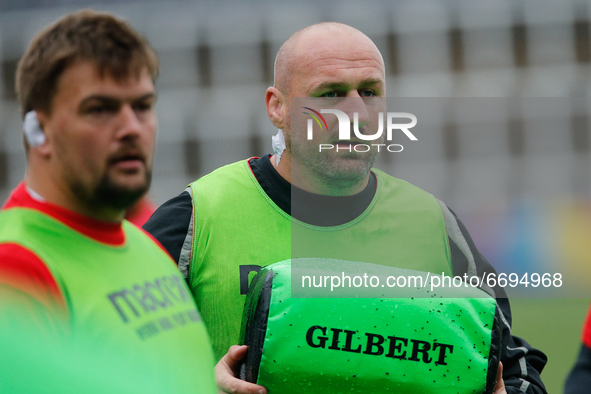    Falcons new signing, Carl Fearns pictured before the Gallagher Premiership match between Newcastle Falcons and London Irish at Kingston P...