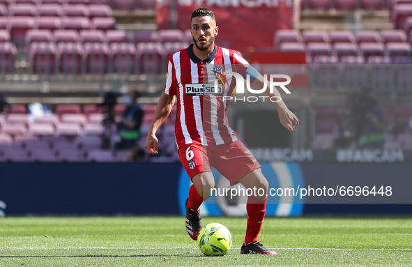 Koke during the match between FC Barcelona and Club Atletico Madrid, corresponding to the week 35 of the Liga Santander, played at the Camp...