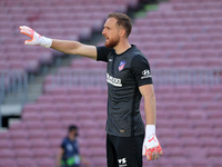 Jan Oblak during the match between FC Barcelona and Club Atletico Madrid, corresponding to the week 35 of the Liga Santander, played at the...