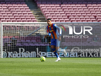 Ronald Araujo during the match between FC Barcelona and Club Atletico Madrid, corresponding to the week 35 of the Liga Santander, played at...