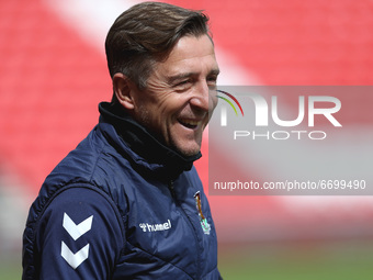  Northampton Town manager Jon Brady during the Sky Bet League 1 match between Sunderland and Northampton Town at the Stadium Of Light, Sund...
