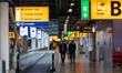 Inside the terminal of Amsterdam Schiphol International Airport during the Covid-19 pandem...