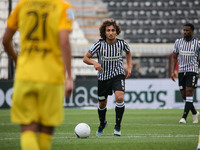 Amr Warda #8 of PAOK in action during the soccer match between PAOK v Aris for the Play-off of Super League Greece, in Toumba stadium, Thess...