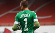 Jesse Joronen of Brescia Calcio in action during the Serie B match between AC Monza and Br...