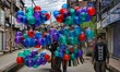 A Vendor selling Balloons during Muslim festival of Eid-Ul-Fitr amid COVID-19 Coronavirus...