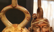 Artefacts on display in the Chilean Museum of Pre-Columbian Art (Museo Chileno de Arte Pre...