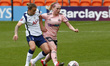  L-R Ria Percival of Tottenham Hotspur Women and Rebecca Rayner of Sheffield United Women...