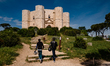 People who visit Castel del Monte on the day of its reopening on May 22, 2021 in Andria, I...