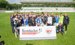Players of SV Meppen celebrates after winning the lower saxony cup final between SV Drocht...