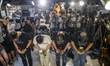  Members of the Hong Kong Alliance in Support of Patriotic Democratic Movements of China R...