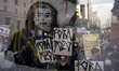 Andre, a graffiti artist, painted a caricature of Bolsonaro and the writing “more than 400...