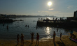 Swimmers enjoy sunny weather at Sandycove Beach, Dublin.On Tuesday, 1 June 2021, in Dubli...