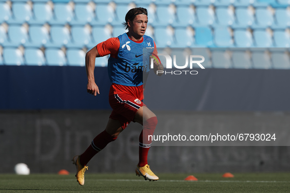 Patrick Berg (FK Bodo/Glimt) of Norway during the warm-up before the international friendly match between Norway and Greece at Estadio La Ro...