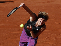 Alexander Sascha Zverev of Germany during day 13 of Roland-Garros 2021, French Open 2021, a Grand Slam tennis tournament on June 11, 2021 at...