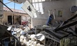 View of the massive destruction in Al-Shifa Hospital of the Syrian-American organization S...