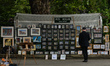 Merrion Square park open-air art gallery in Dublin.On Sunday, 13 June 2021, in Dublin, Ir...
