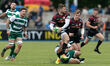 : Elliot Daly of Saracens in action during the Greene King IPA Championship match between...