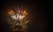 The Empire State Building is illuminated with fireworks for the celebrations on Sunday, Ju...