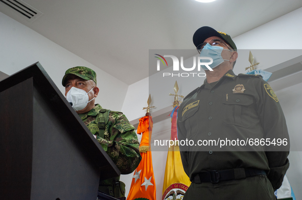 Colombia's major police General Jorge Luis Vargas as Colombia's high rand military and police generals, Major General of Police, Jorge Luis...