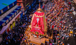 Shree Jagannath temple ditties wooden chariots seen in front of the temple and it is being...