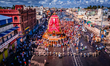 Shree Jagannath temple ditties wooden chariots seen in front of the temple and it is being...