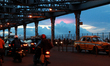Traffic at landmark Howrah Bridgethe  over Ganga River in Kolkata on July 12,2021. 