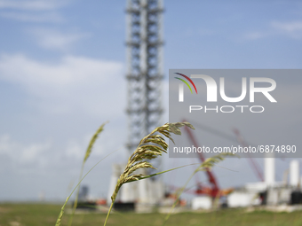 The orbital launch site takes shape. July 13th, 2021, Boca, Chica, Texas.  (