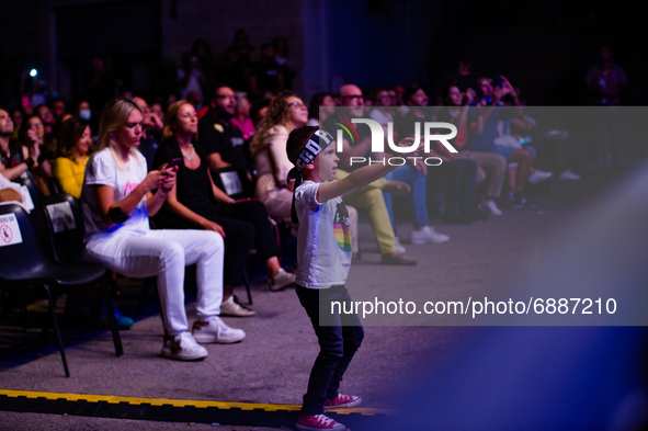 Fan by Piero Pelù during his concert in Molfetta at Banchina Seminario on 18 July 2021.
On the occasion of the first appointment of the Ove...