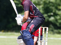 Christopher Green of Brentwood cc during    Dukes Essex T20 Competition- Semi-Final between Brentwood CC and Hornchurch CC at Toby Howe Cric...