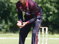  Christopher Green of Brentwood cc and Middlesexduring Dukes Essex T20 Competition- Semi-Final between Brentwood CC and Hornchurch CC at Tob...