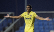 Aissa Mandi of Villarreal gestures during the pre-season friendly match between Olympique...