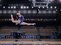 Sunisa Lee of United States of America during women's qualification for the Artistic  Gymnastics final at the Olympics at Ariake Gymnastics...