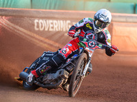   Dan Bewley  in action  for Belle Vue BikeRight Aces during the SGB Premiership match between Wolverhampton Wolves and Belle Vue Aces at th...
