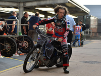 Harry McGurk of Belle Vue Cool Running Colts during the National Development League match between Belle Vue Aces and Eastbourne Seagulls at...