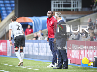   Patrick Viera, the new Crystal Palace manager on the touchline during the Pre-season Friendly match between Crystal Palace and Charlton At...