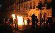 (150715) -- ATHENS, July 15, 2015 () -- Anti-bailout protesters clash with riot police in...