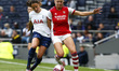 L-R Maeva Clemaron of Tottenham Hotspur Women and Frida Maanum of Arsenal  during The Mind...