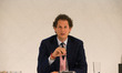 John Elkan speaks at general Meeting of Fiat Shareholders, in Turin, Italy, on March 31, 2...