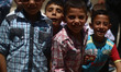Children in Douma east of the capital Damascus, The Muslims around the world end of the fa...
