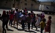 Children in Douma east of the capital Damascus, The Muslims around the world end of the fa...