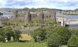 Conwy Castle, which was built by Edward I during his conquest of Wales between 1283 and 12...