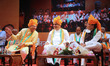 Union  Minister Bhupendra Yadav ,Rajasthan President Satish Poonia (L) and National Genera...
