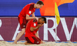 Dejan Stankovic (R) of Switzerland celebrates his goal with Michael Misev during the FIFA...